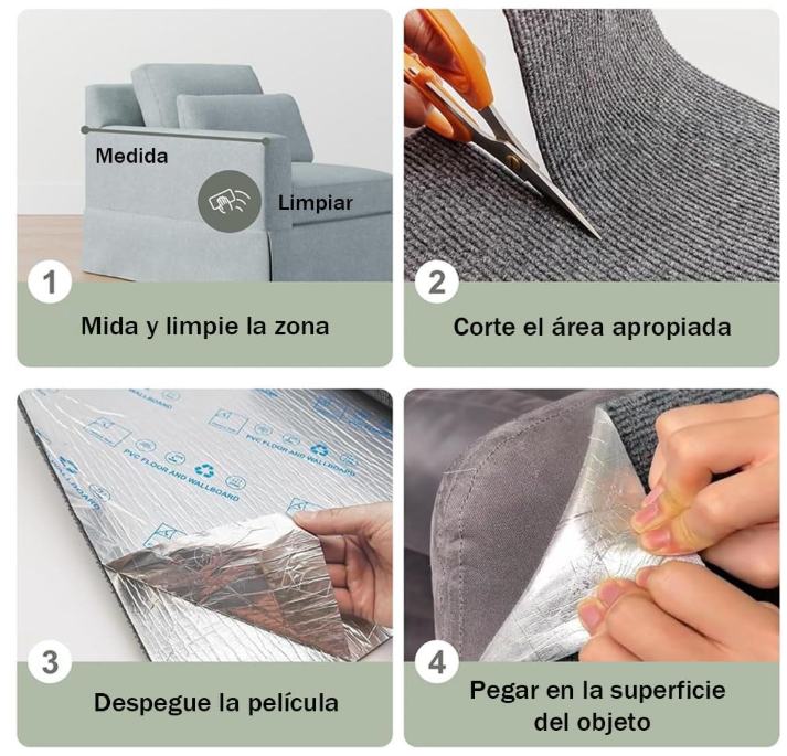 Tapete Rascador Para Gatos Cuida Muebles
